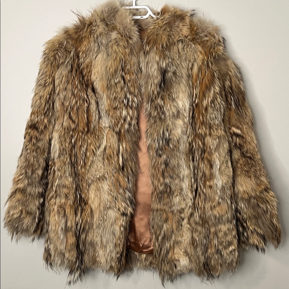 Women's Tan Coyote Fur Coat